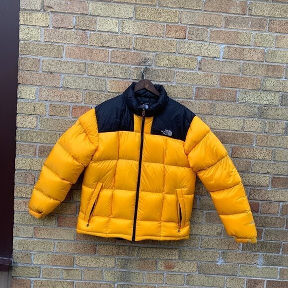 Vintage The North Face Nuptse 800 Jacket Yellow - Picture 7 of 7